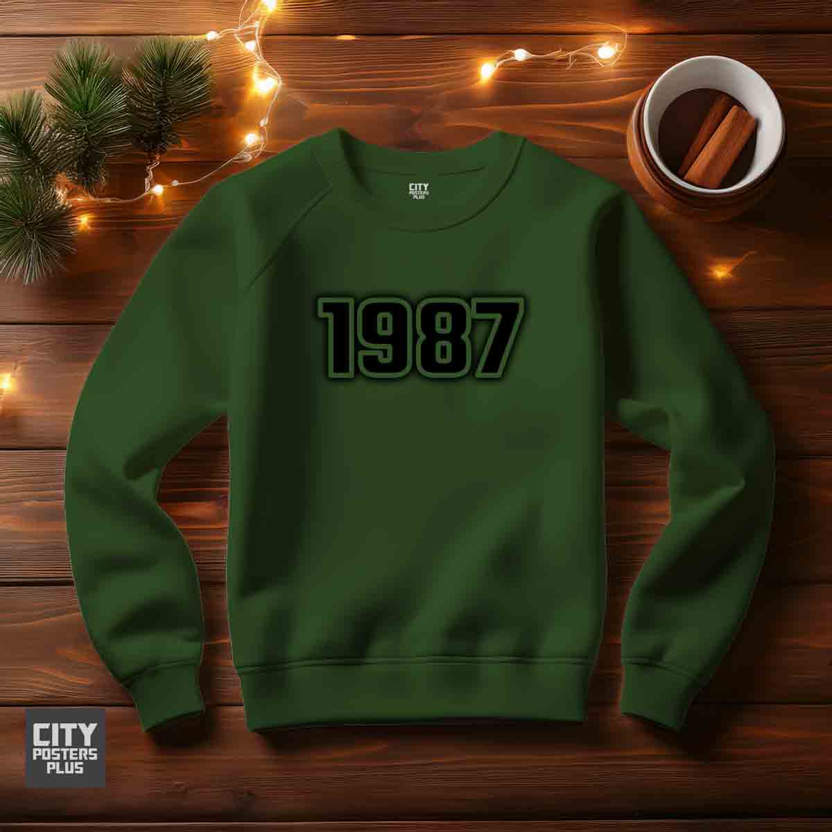 1987 Men Unisex Sweatshirt | Vintage Birth Year Gift Sweatshirt