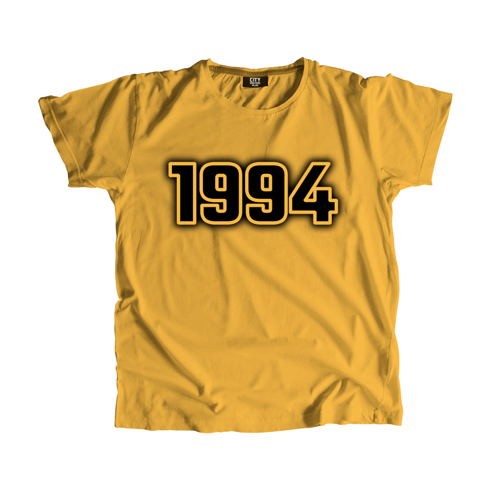 1994 Vintage Heritage Year Men Unisex T-Shirt (Golden Yellow)