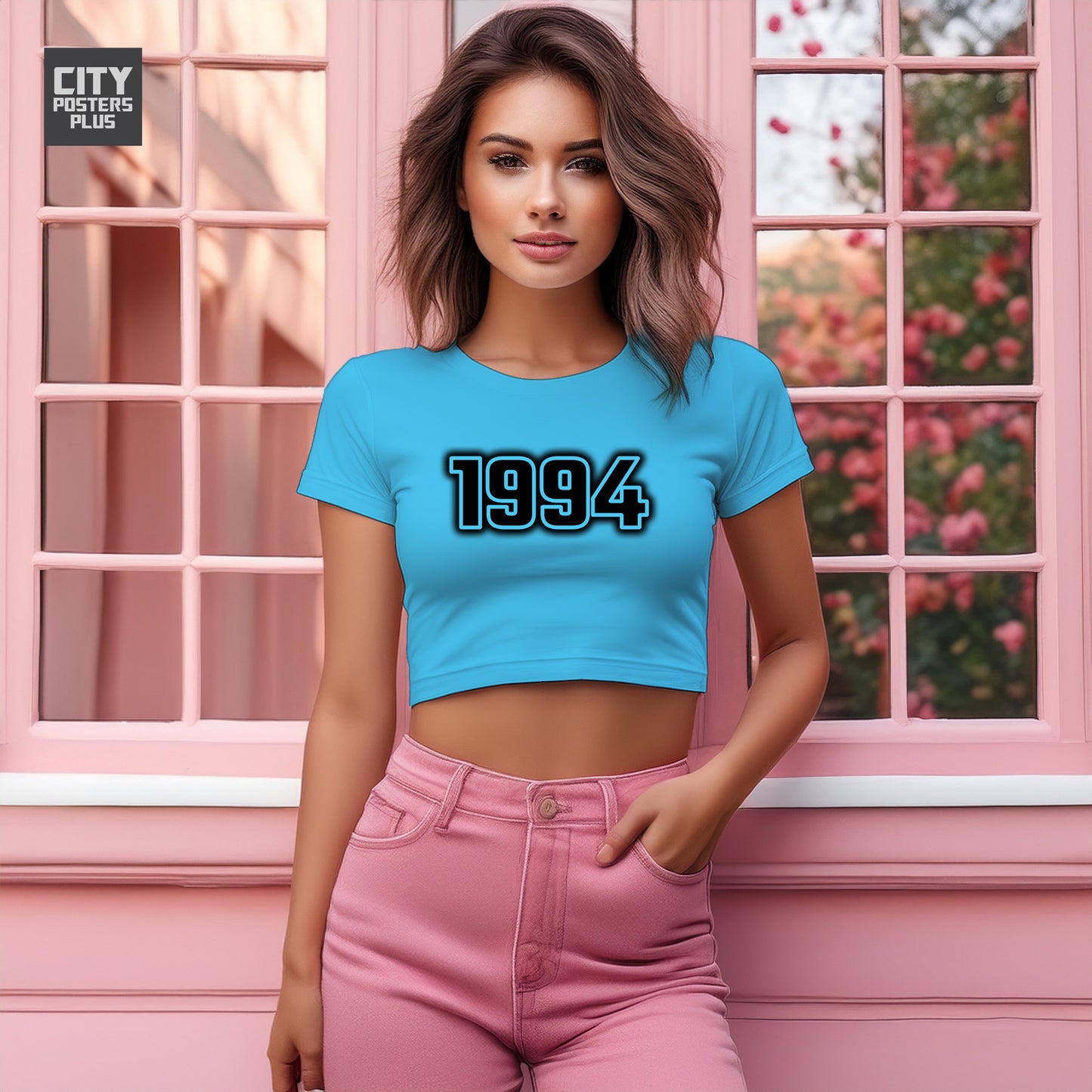 1994 Women Crop Top | Vintage Birth Year Shirt | City Posters Plus