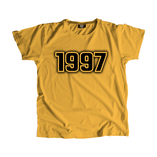 1997 Vintage Heritage Year Men Unisex T-Shirt (Golden Yellow)