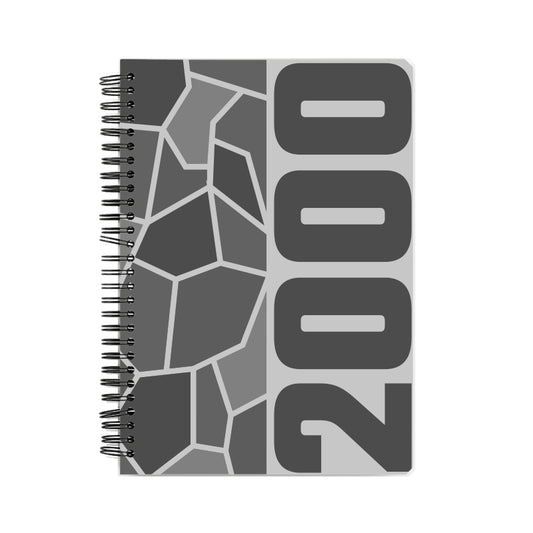 2000 Year Notebook (Melange Grey, A5 Size, 100 Pages, Ruled)