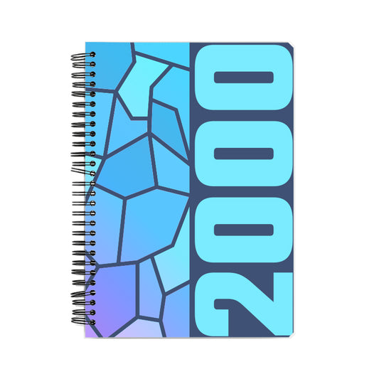 2000 Year Notebook (Navy Blue, A5 Size, 100 Pages, Ruled)
