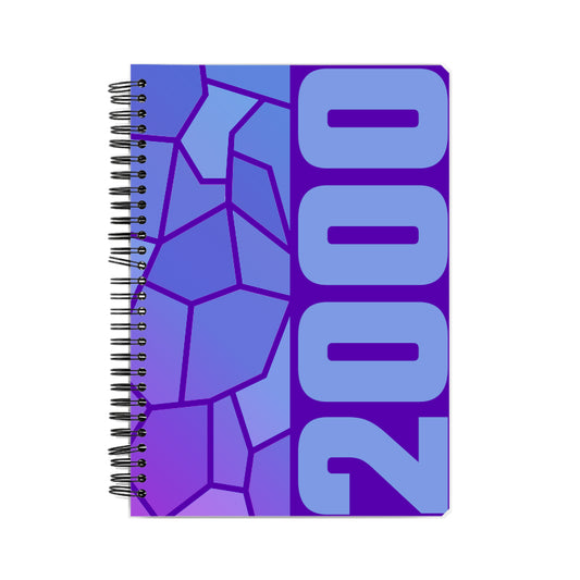 2000 Year Notebook (Purple, A5 Size, 100 Pages, Ruled)