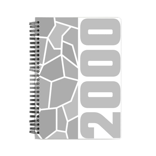 2000 Year Notebook (White, A5 Size, 100 Pages, Ruled)