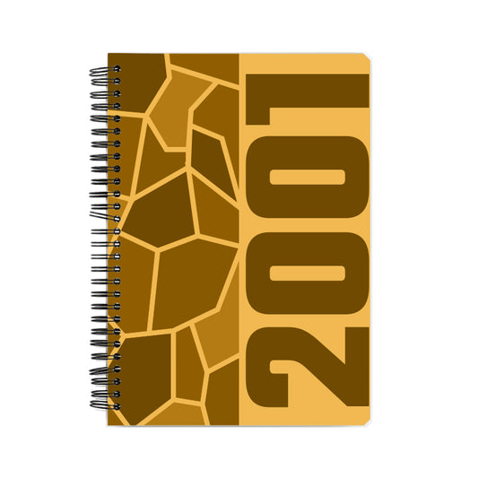 2001 Year Notebook (Golden Yellow, A5 Size, 100 Pages, Ruled)