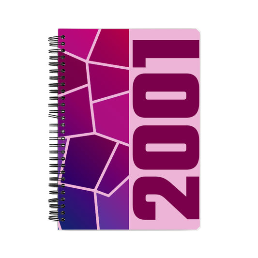 2001 Year Notebook (Light Pink, A5 Size, 100 Pages, Ruled)