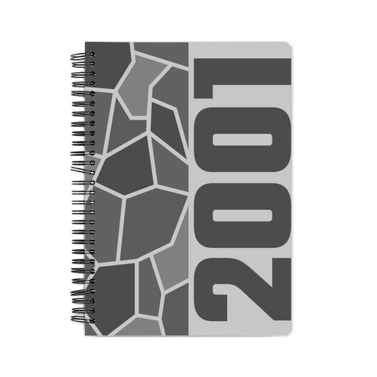 2001 Year Notebook (Melange Grey, A5 Size, 100 Pages, Ruled)
