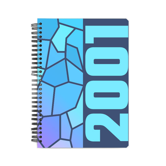 2001 Year Notebook (Navy Blue, A5 Size, 100 Pages, Ruled)