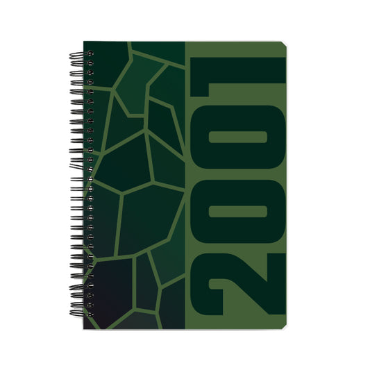 2001 Year Notebook (Olive Green, A5 Size, 100 Pages, Ruled)