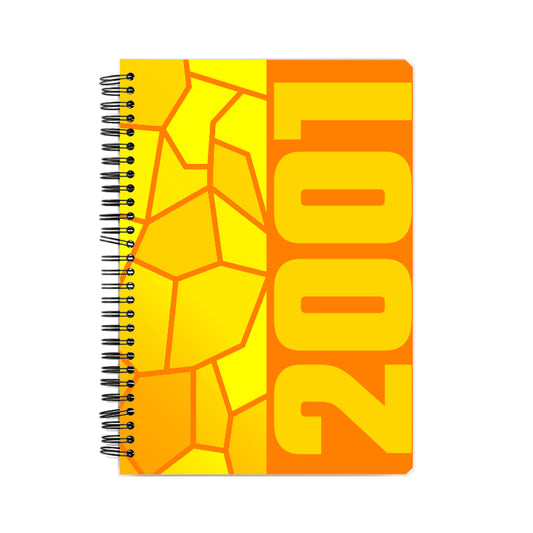 2001 Year Notebook (Orange, A5 Size, 100 Pages, Ruled)