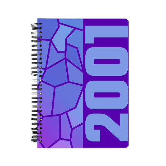 2001 Year Notebook (Purple, A5 Size, 100 Pages, Ruled)