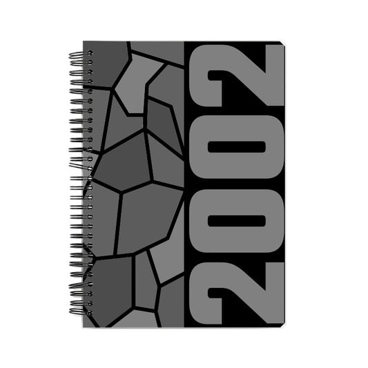 2002 Year Notebook (Black, A5 Size, 100 Pages, Ruled)