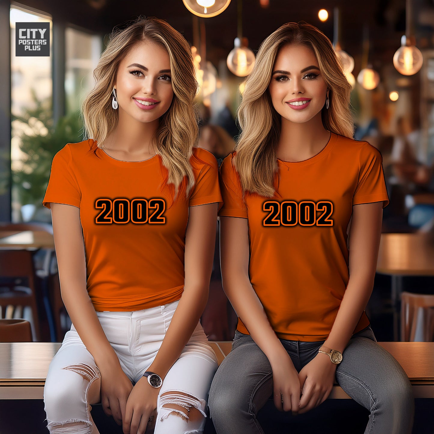 City Posters Plus 2002 Vintage Birth Year Women T-Shirt