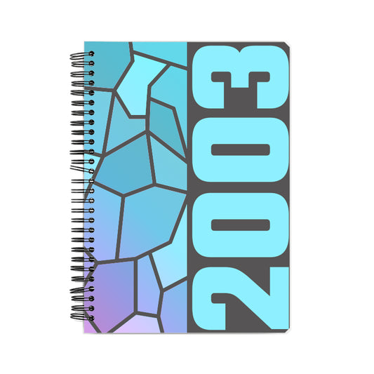 2003 Year Notebook (Charcoal Grey, A5 Size, 100 Pages, Ruled)