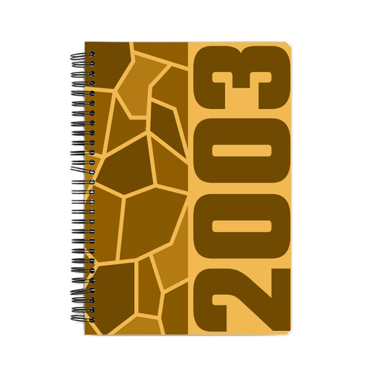 2003 Year Notebook (Golden Yellow, A5 Size, 100 Pages, Ruled)