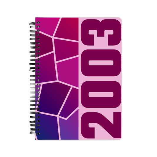 2003 Year Notebook (Light Pink, A5 Size, 100 Pages, Ruled)