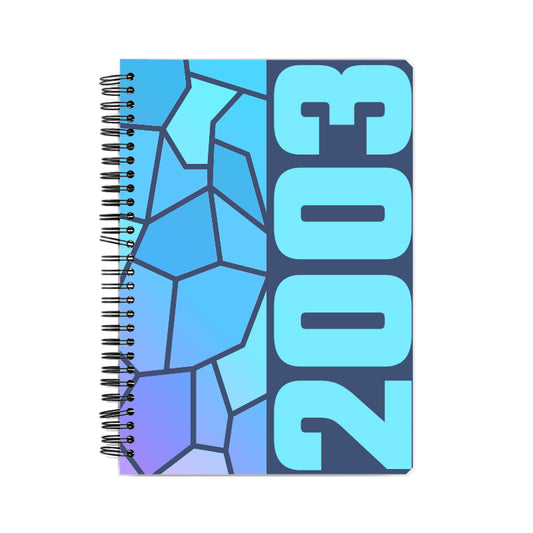 2003 Year Notebook (Navy Blue, A5 Size, 100 Pages, Ruled)