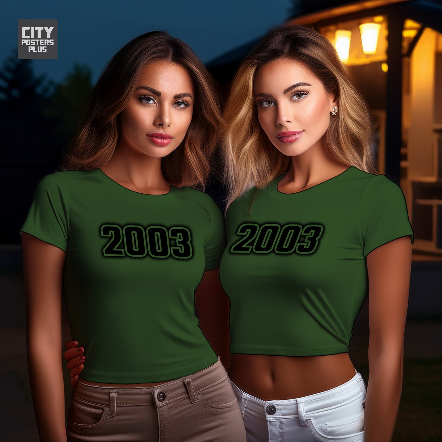 City Posters Plus 2003 Vintage Birth Year Women Crop Top