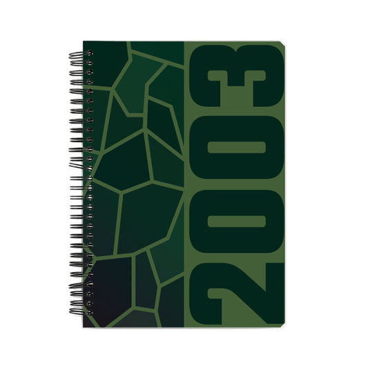 2003 Year Notebook (Olive Green, A5 Size, 100 Pages, Ruled)
