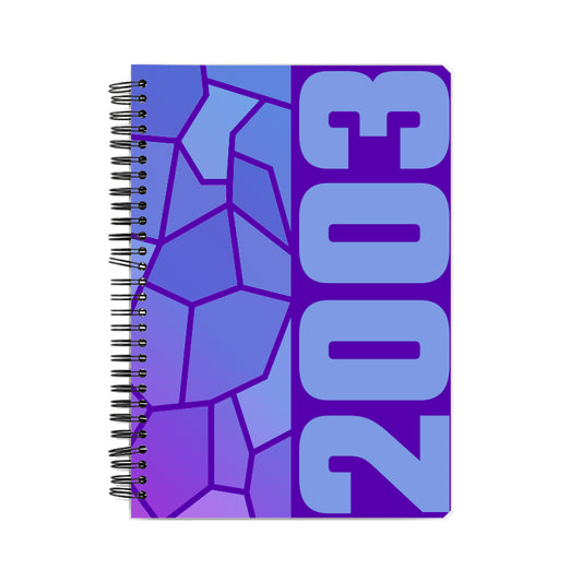 2003 Year Notebook (Purple, A5 Size, 100 Pages, Ruled)