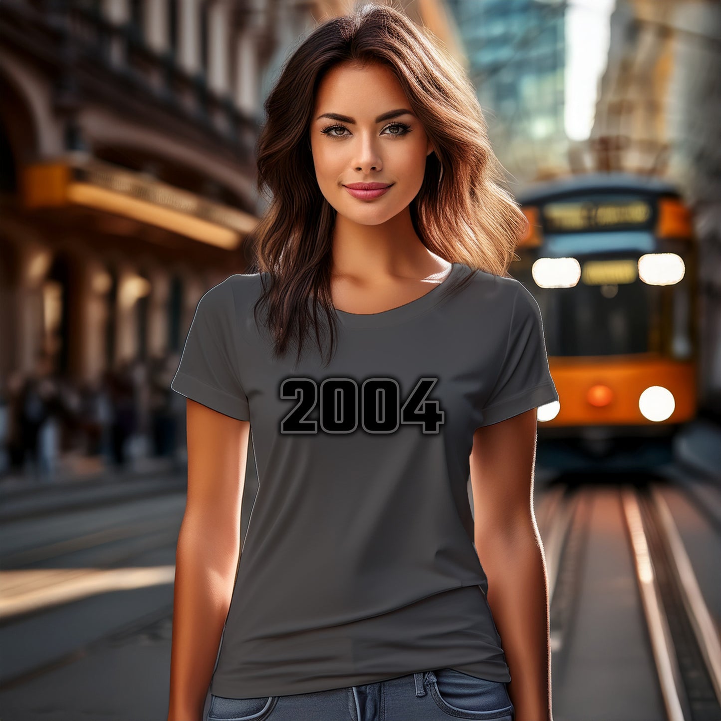 2004 Women T-Shirt | Vintage Birth Year Shirt | City Posters Plus