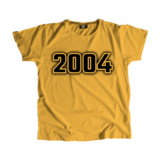 2004 Vintage Heritage Year Men Unisex T-Shirt (Golden Yellow)