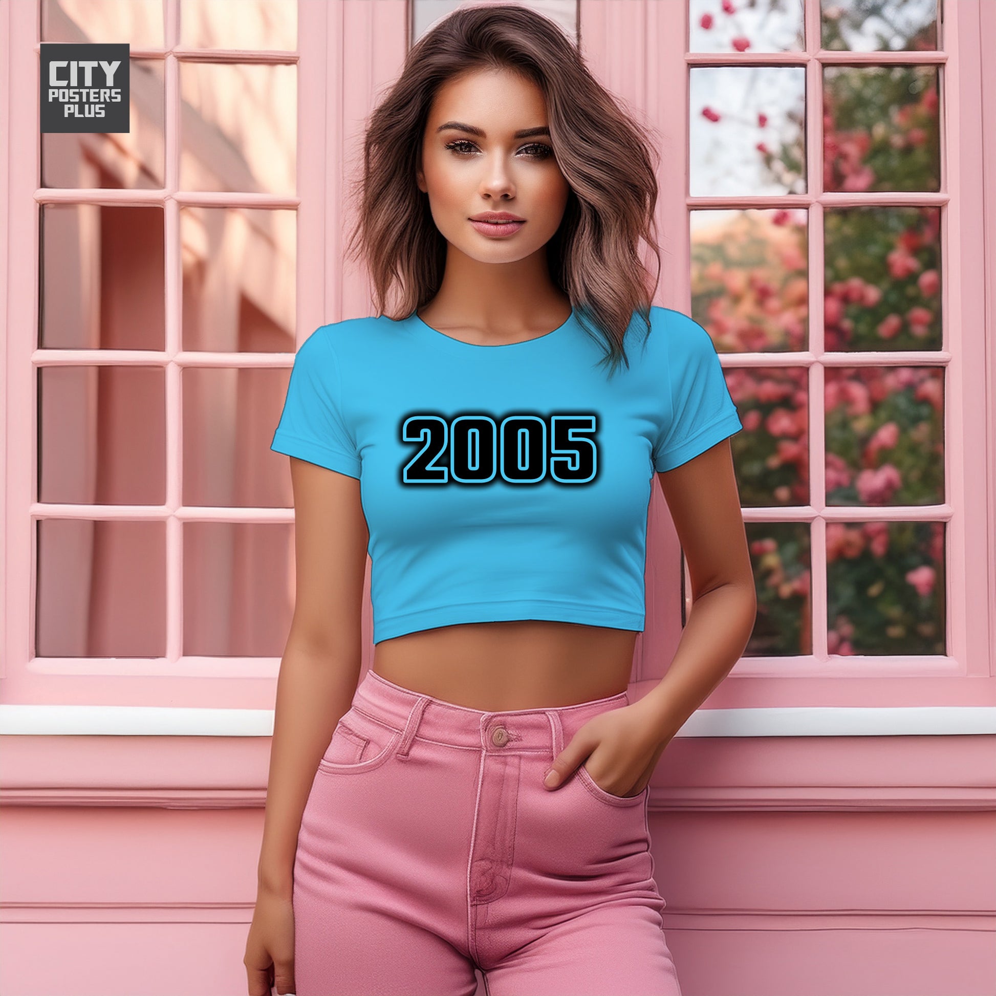 2005 Women Crop Top | Vintage Birth Year Shirt | City Posters Plus