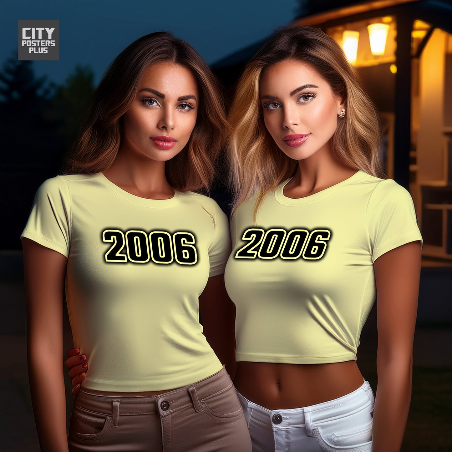 City Posters Plus 2006 Vintage Birth Year Women Crop Top