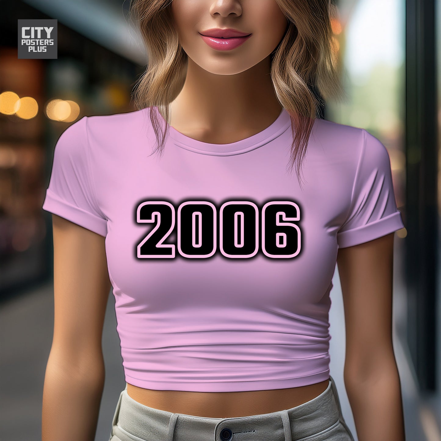 City Posters Plus 2006 Vintage Birth Year Women Crop Top