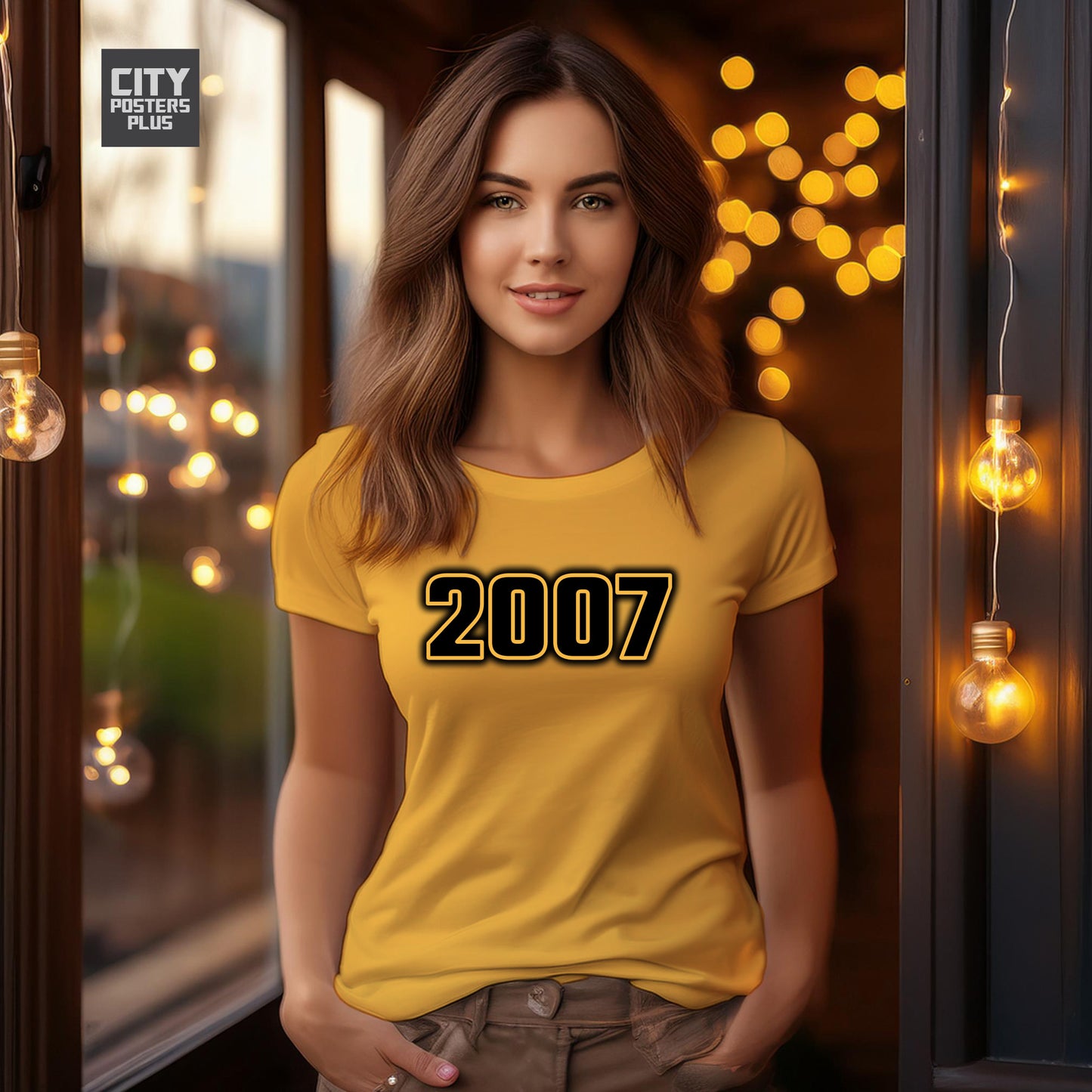 City Posters Plus 2007 Vintage Birth Year Women T-Shirt