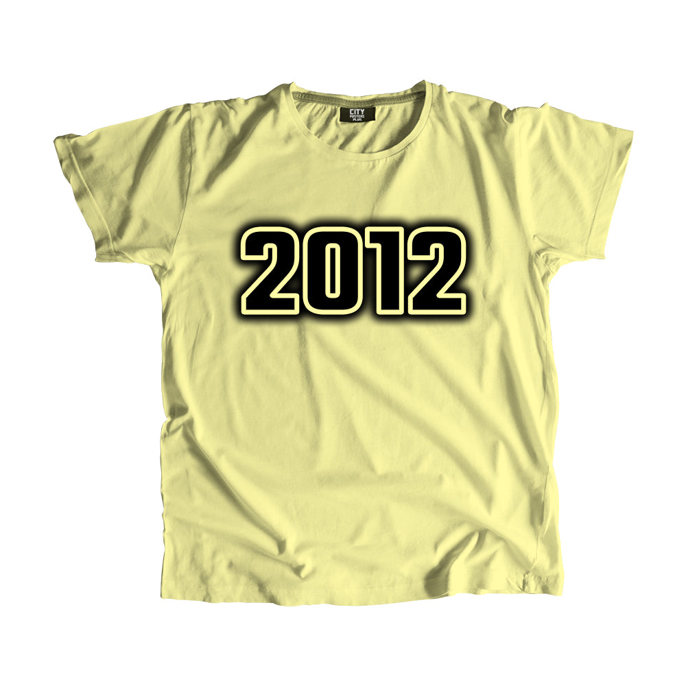 2012 Vintage Heritage Year Men Unisex T-Shirt (Butter Yellow)
