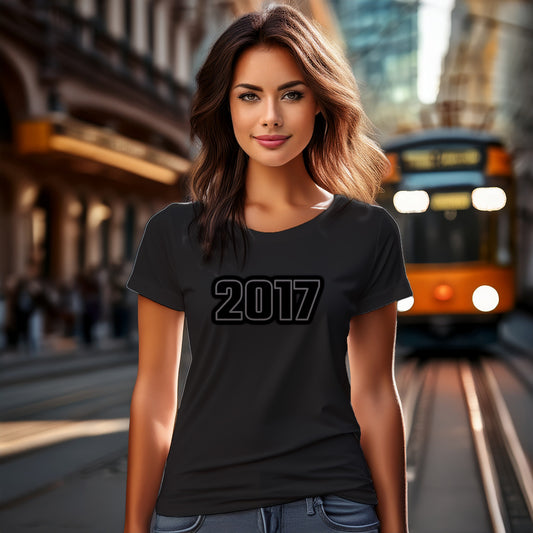 2017 Women T-Shirt | Vintage Birth Year Shirt | City Posters Plus