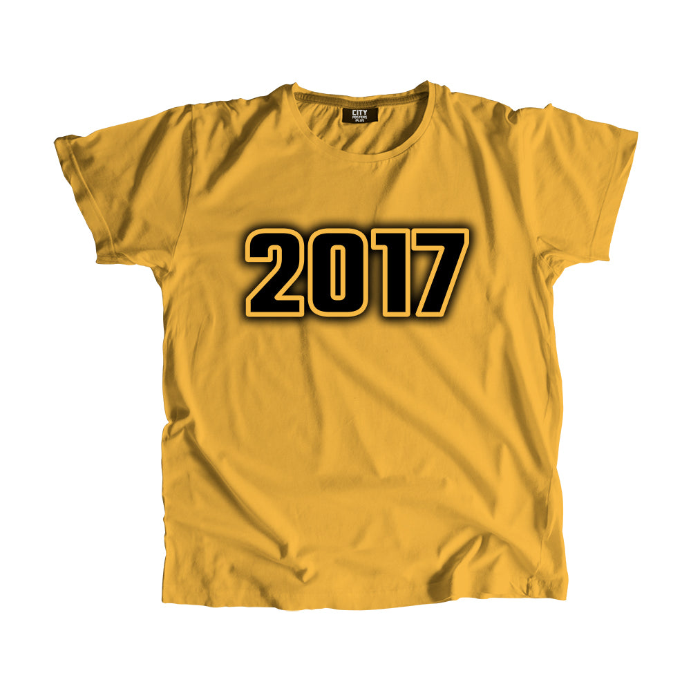 2017 Vintage Heritage Year Men Unisex T-Shirt (Golden Yellow)
