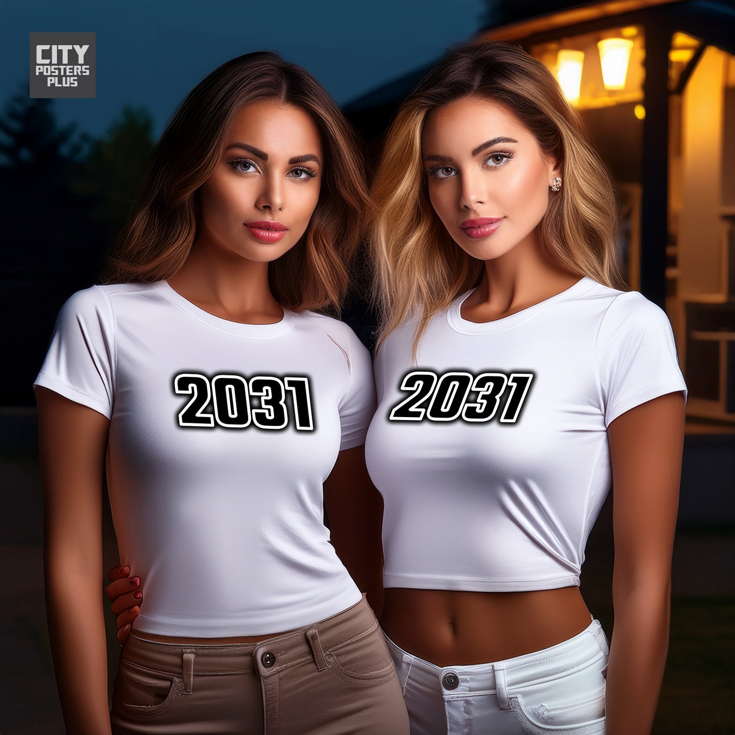 City Posters Plus 2031 Vintage Birth Year Women Crop Top