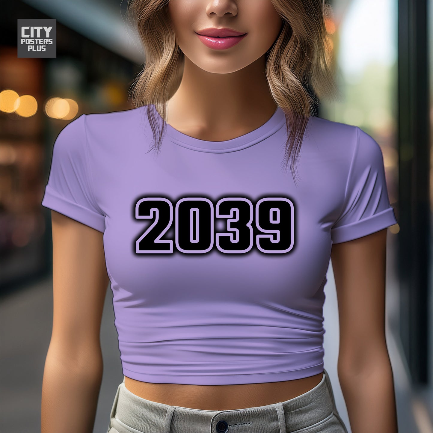 City Posters Plus 2039 Vintage Birth Year Women Crop Top