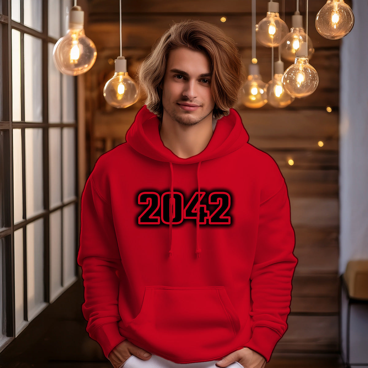 2042 Men Unisex Hoodie | Vintage Birth Year Hoodie Gift