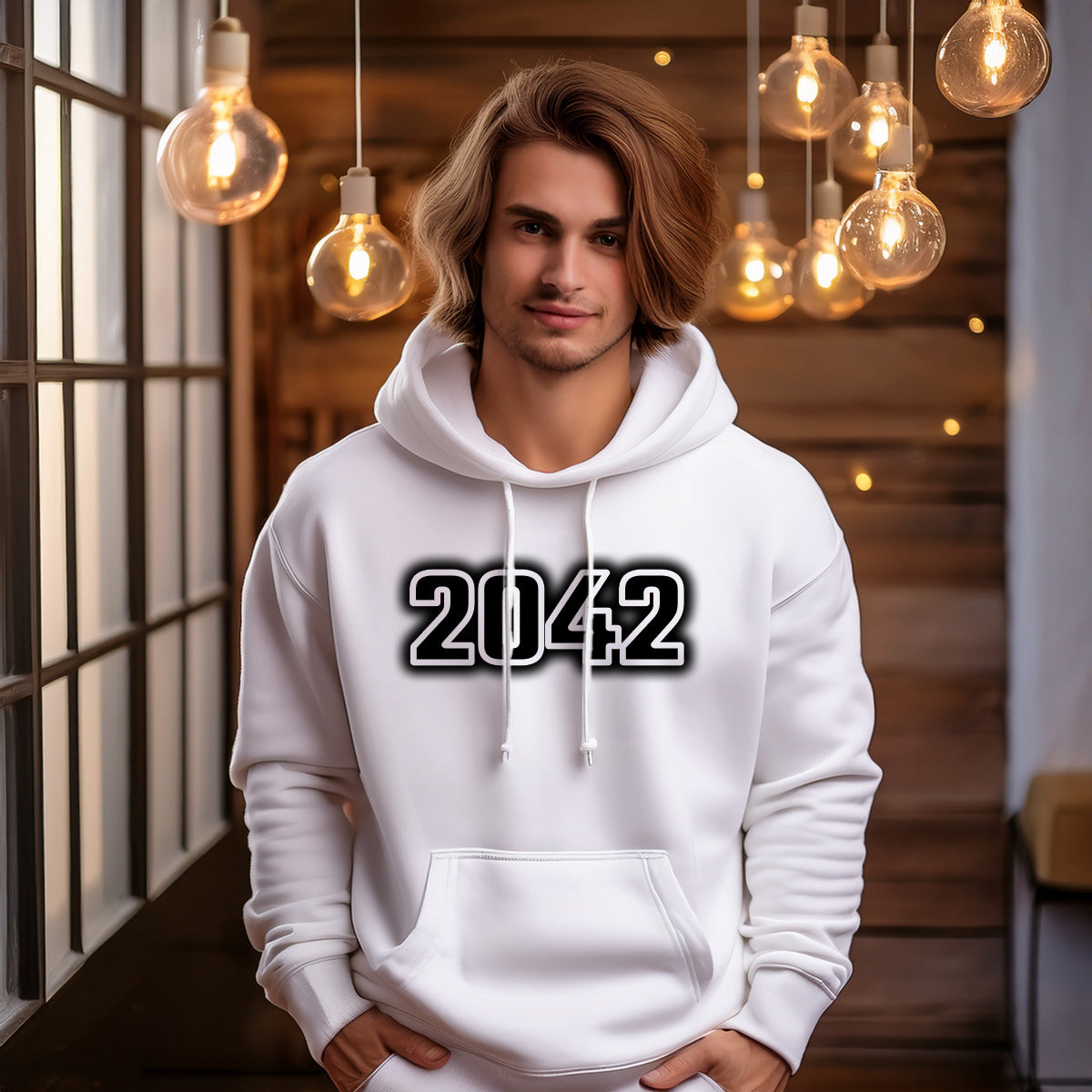 2042 Men Unisex Hoodie | Vintage Birth Year Hoodie Gift