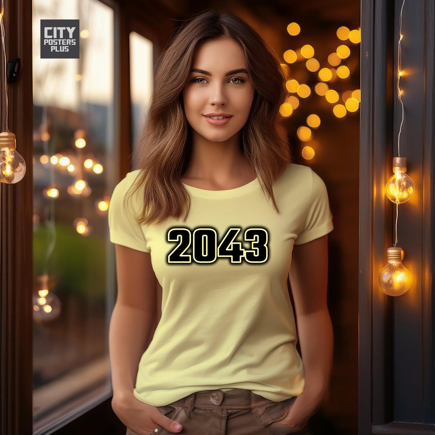 City Posters Plus 2043 Vintage Birth Year Women T-Shirt