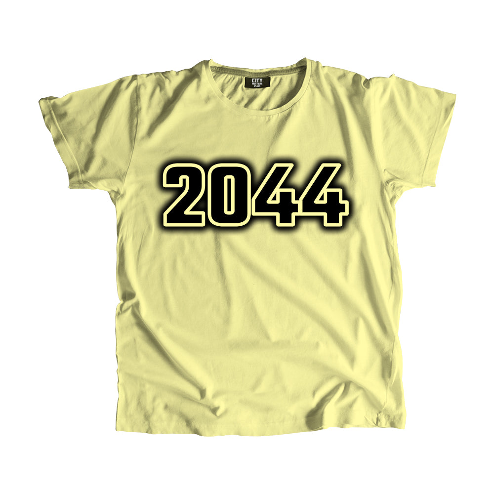 2044 Vintage Heritage Year Men Unisex T-Shirt (Butter Yellow)