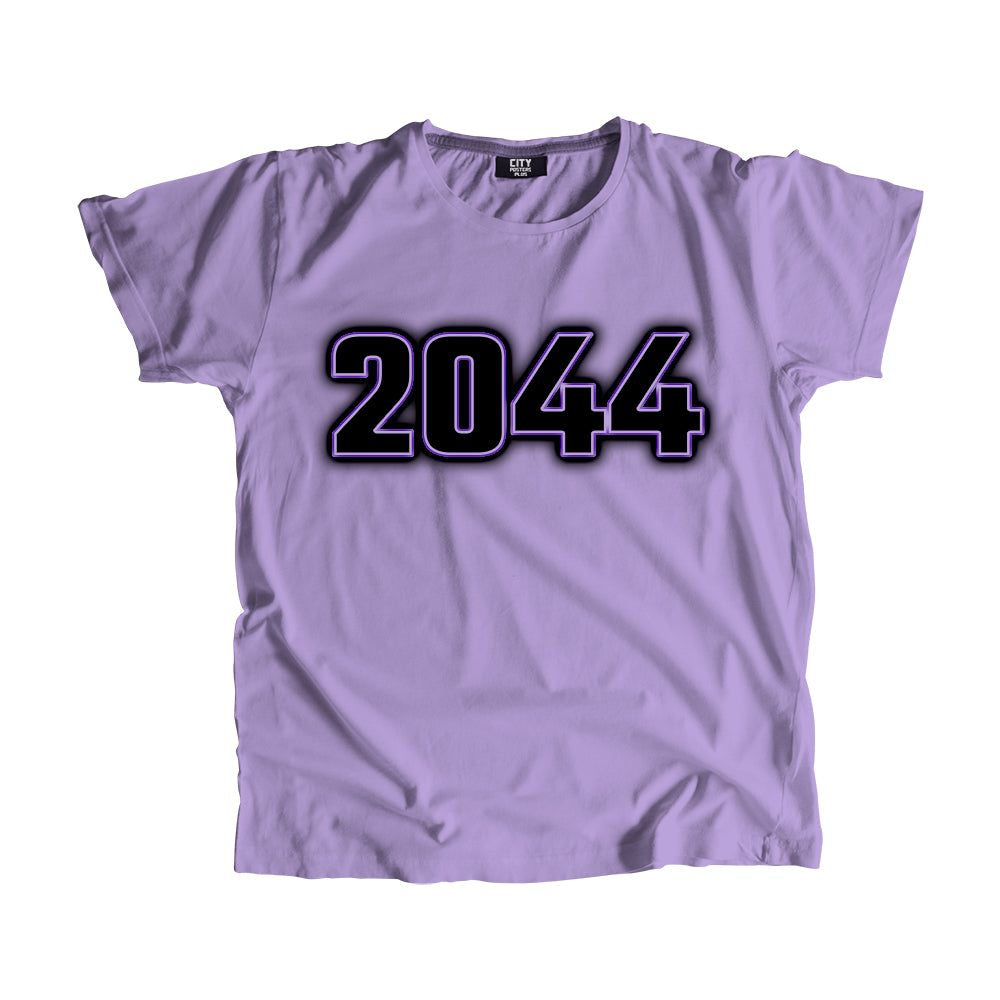 2044 Vintage Heritage Year Men Unisex T-Shirt (Iris Lavender)