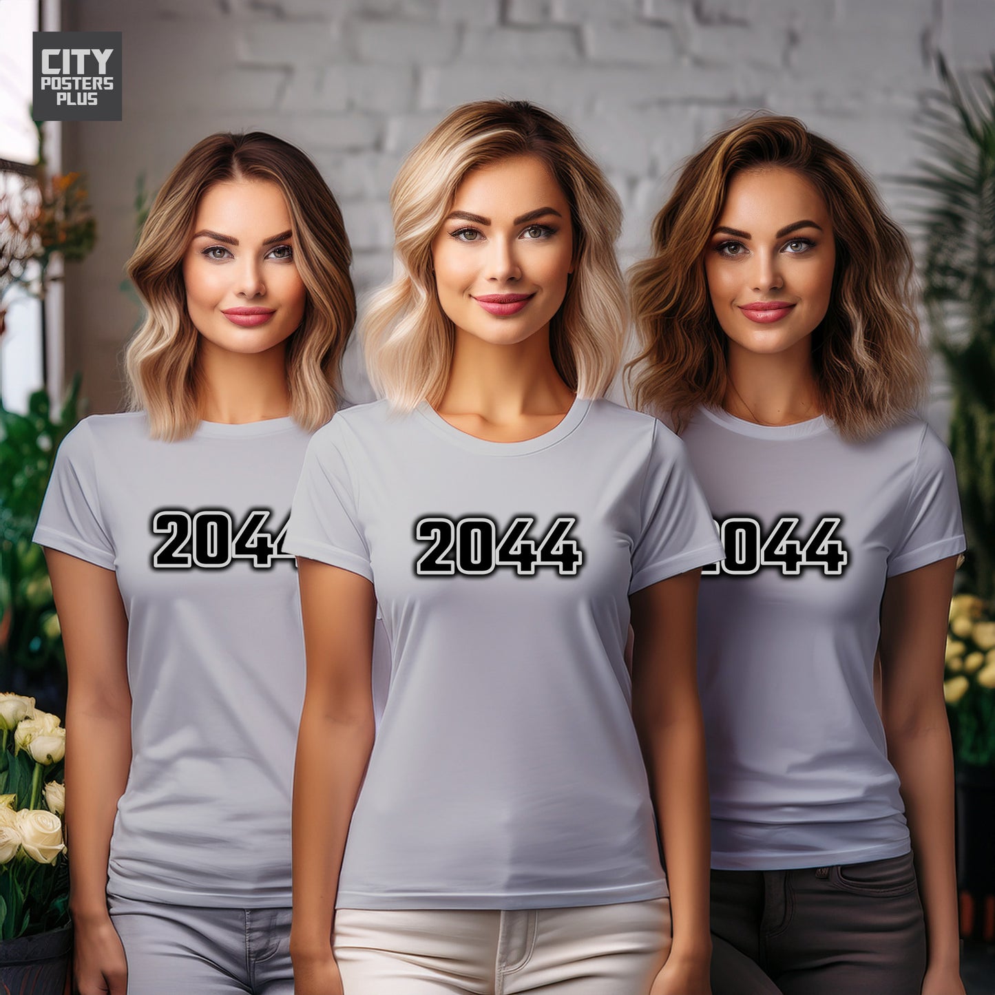 City Posters Plus 2044 Vintage Birth Year Women T-Shirt