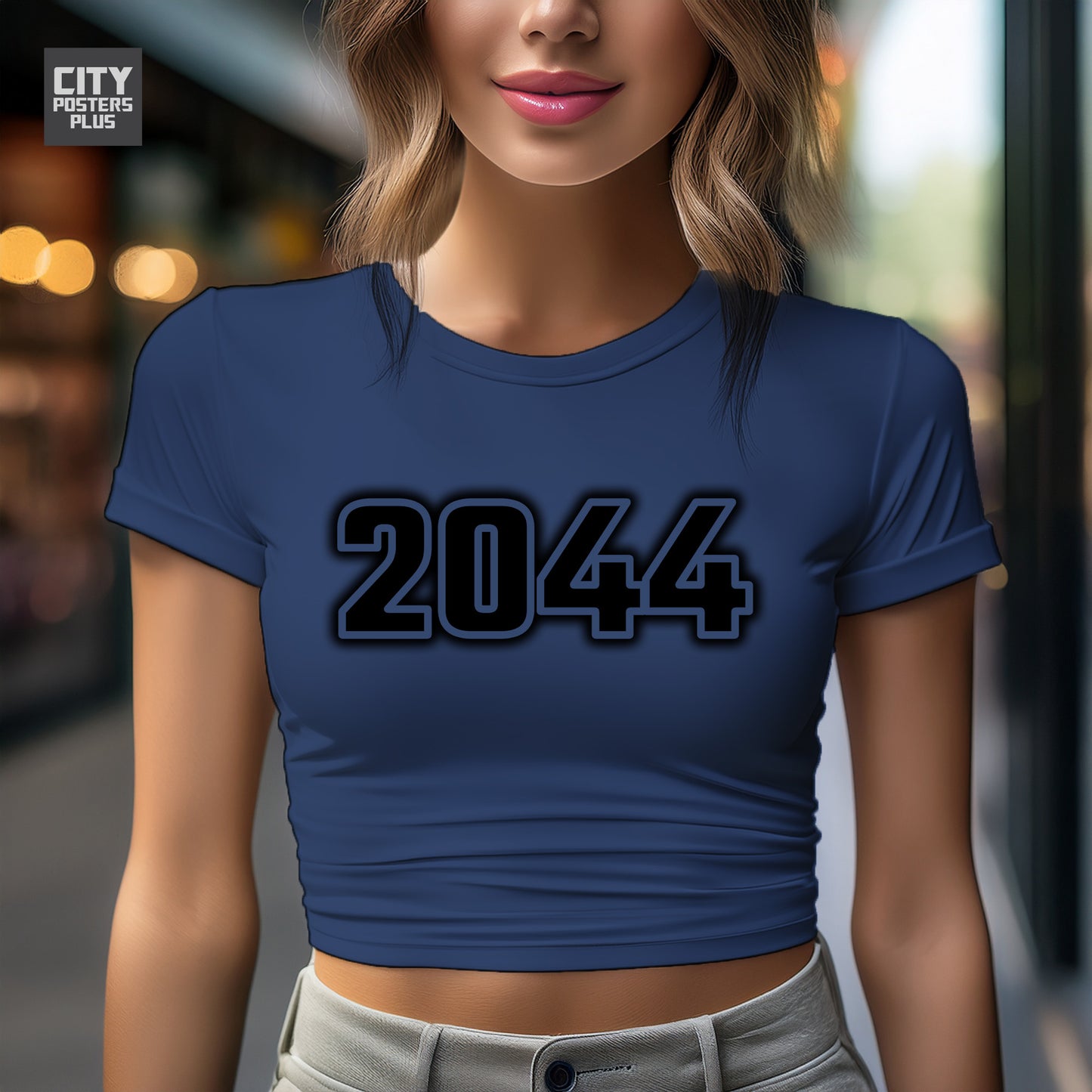 City Posters Plus 2044 Vintage Birth Year Women Crop Top