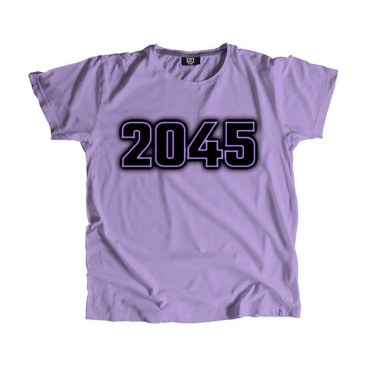 2045 Vintage Heritage Year Men Unisex T-Shirt (Iris Lavender)