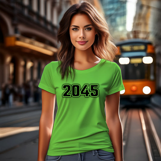 2045 Women T-Shirt | Vintage Birth Year Shirt | City Posters Plus