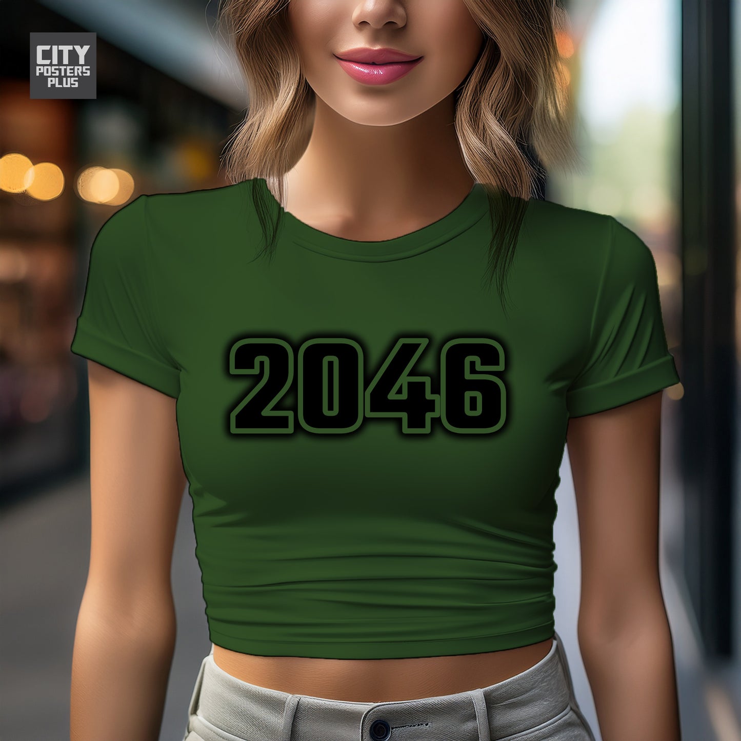 City Posters Plus 2046 Vintage Birth Year Women Crop Top