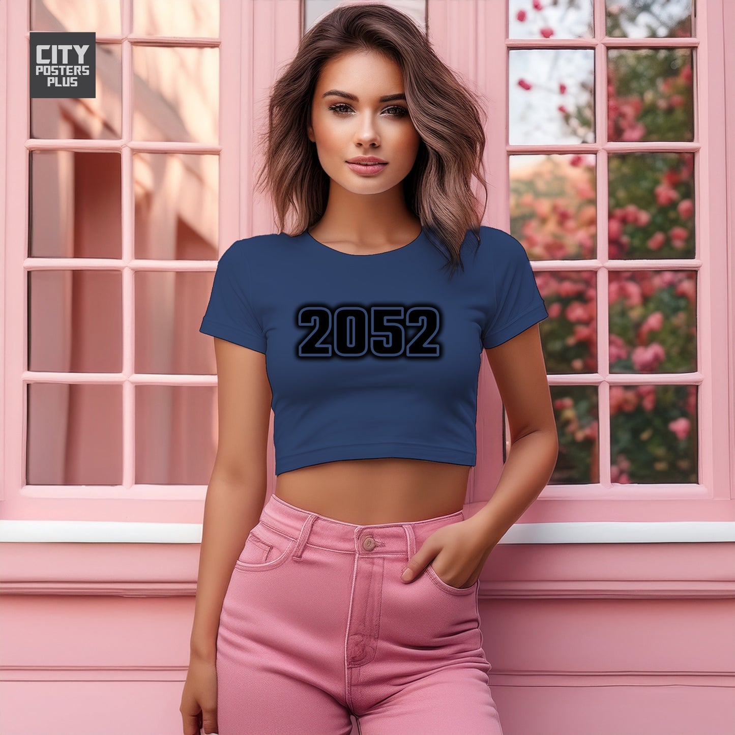 2052 Women Crop Top | Vintage Birth Year Shirt | City Posters Plus