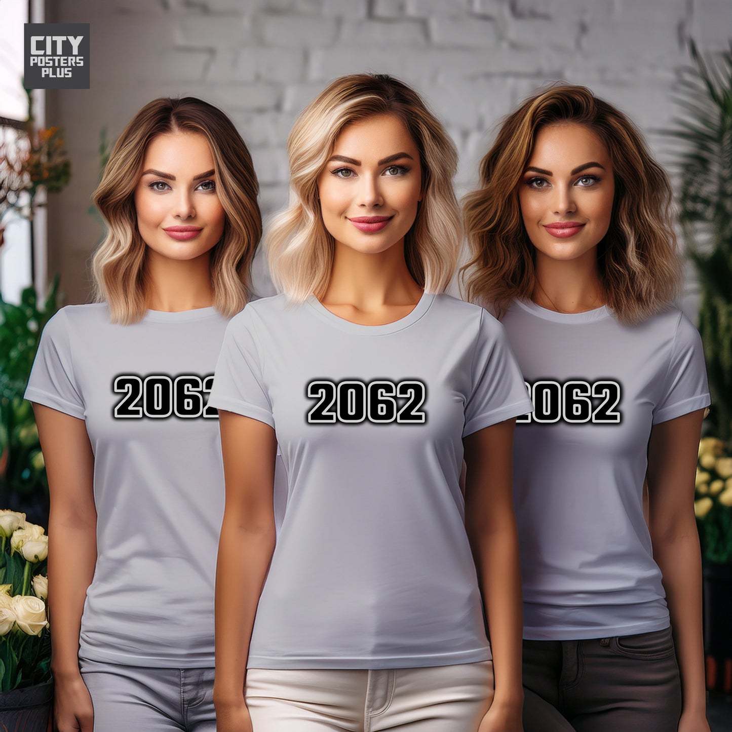 City Posters Plus 2062 Vintage Birth Year Women T-Shirt