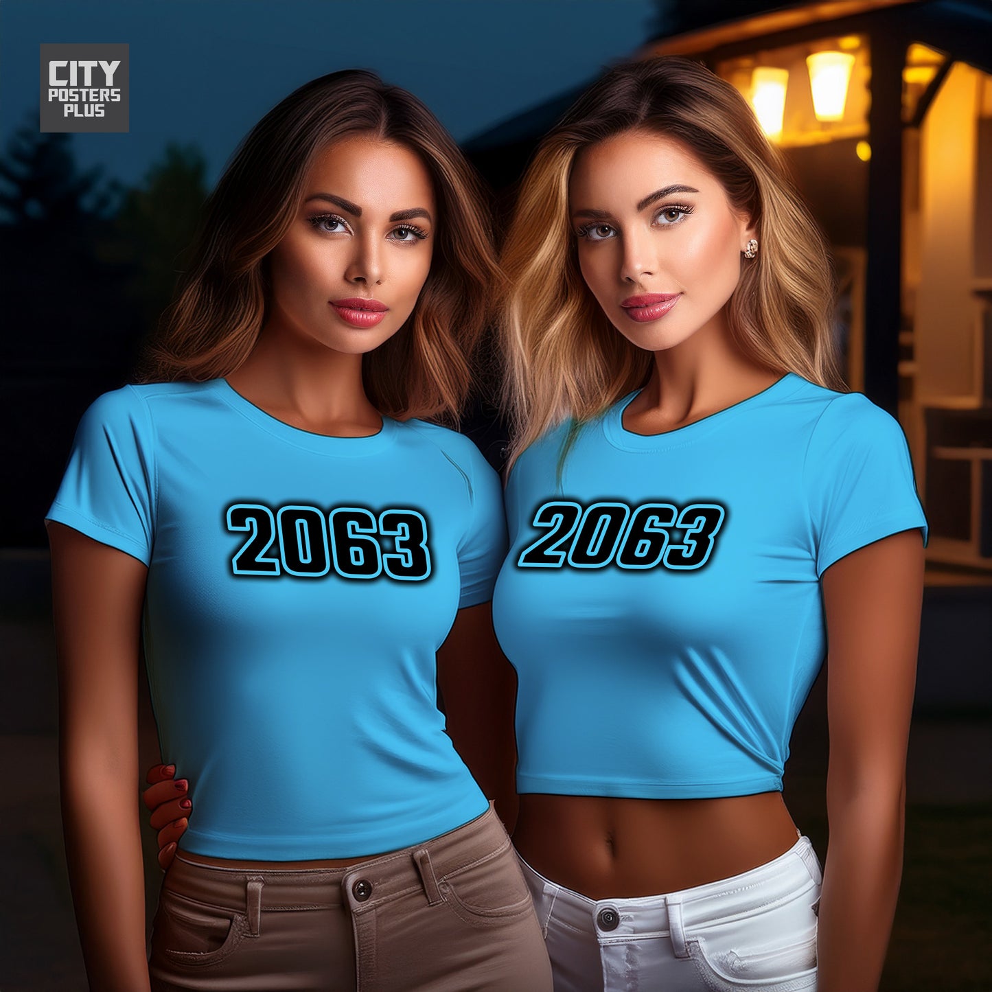 City Posters Plus 2063 Vintage Birth Year Women Crop Top