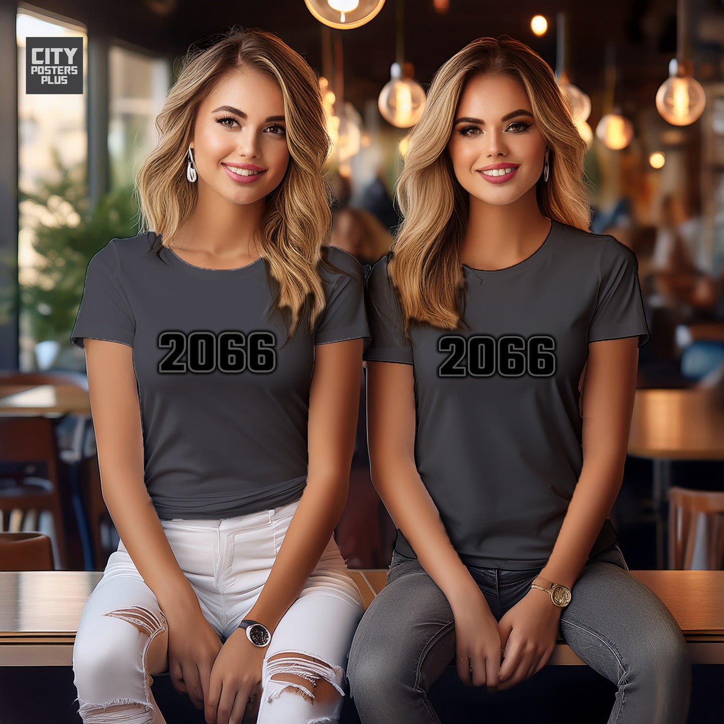 City Posters Plus 2066 Vintage Birth Year Women T-Shirt