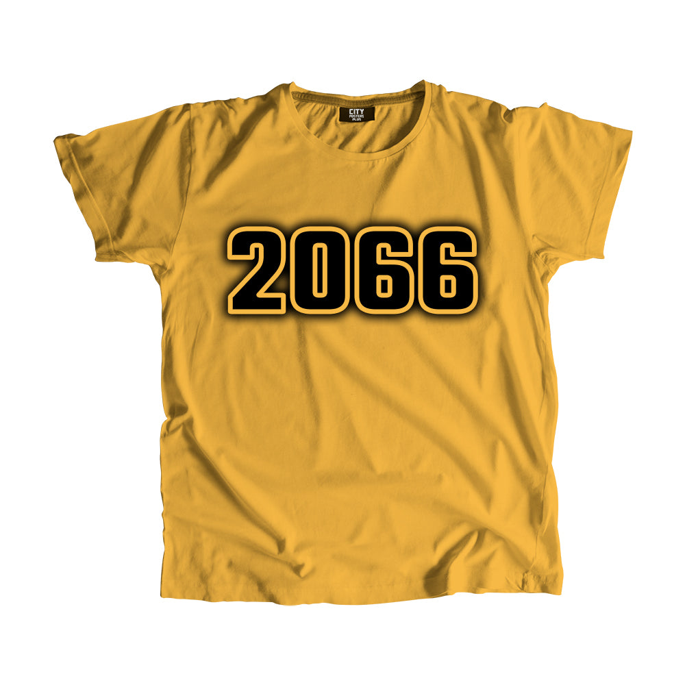 2066 Vintage Heritage Year Men Unisex T-Shirt (Golden Yellow)